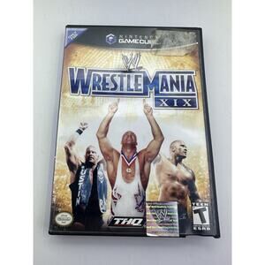 THQ Nintendo Gamecube Game WWE WrestleMania XIX Fast Shipping Tested